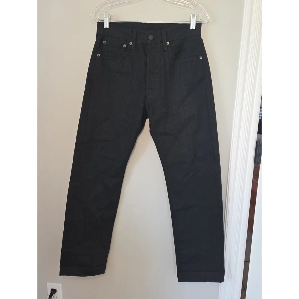 Levis 501 Jeans Mens Size 28x30 (Measures 30x30) Black Original Fit Straight